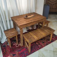 میز نهارخوری ۴ نفره چوبی