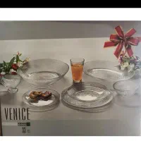 سرویس غذاخوری ۳۶پارچه بلور ونیز