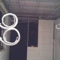 لوله کشی توکار(لوله مسی) کولراسپیلتو داکت اسپلیت|خدمات پیشه و مهارت|چالوس, |دیوار