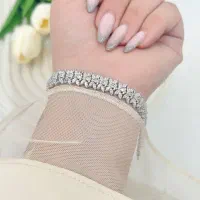 دستبند نقره آسمان ابری آبکاری طلا نانو کد۸۲۰۴۰نقره|بدلیجات|تبریز, |دیوار