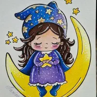 تابلو مدادرنگی دختر