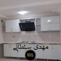 کابینت سفید دستگیره طلایی کد 11001|مصالح و تجهیزات ساختمان|شیراز, محراب|دیوار