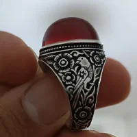 انگشتر نقره قلم