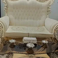 مبل ۷ نفره استیل و مبل ۷ نفره نیمه استیل|مبلمان خانگی و میز عسلی|مشهد, شاهد (شهرک غرب)|دیوار