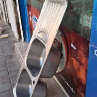 سینک توکار استیل البرز دو کاسه سمت راست 120.60
