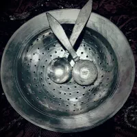 سینی مس قدیمی مهر دار زیبا مناسب هدیه روز مادر|کلکسیون اشیاء عتیقه|تهران, امیرآباد|دیوار