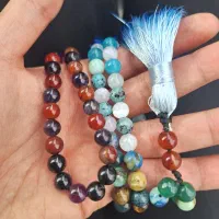 تسبیح ۷ چاکراه طبیعی اصل با ۱۰۱ مهره