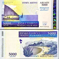 اسکناس 5000 آریاری ماداگاسکار