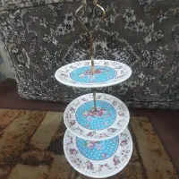 شکلات خوری چینی سه طبقه|ظروف سرو و پذیرایی|قم, شهرک سازمان آب|دیوار