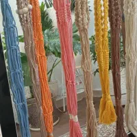 اویز و شلف مکرومه|صنایع دستی و سایر لوازم تزئینی|میانه, |دیوار