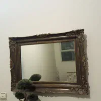 قاب آینه چوبی