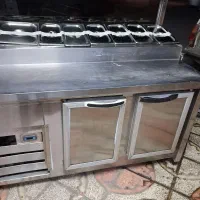 تاپینگ یخچال ۸لگنه   تمام استیل  بابن ماری