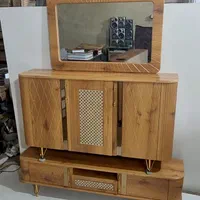 اینه کنسول میزتلوزیون آینه کنسول مدل حصیری|بوفه، ویترین، کنسول|چهاردانگه (تهران), |دیوار
