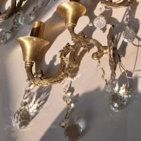 لوستر دیواری دیوارکوب  دیوار کوب برنز|لوستر و چراغ آویز|تهران, وردآورد|دیوار