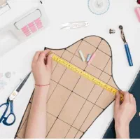 بالاتنه همراه استین الگو اماده برای دوخت لباس