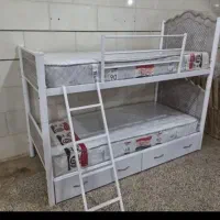 ۲طبقه تخت دو طبقه مدل کفی یه تیکه|تخت و سرویس خواب|قم, شاه ابراهیم|دیوار