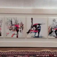 تابلو اتاق خواب چوبی