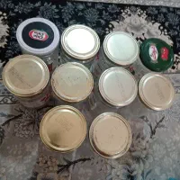 ۱۰عدد شیشه سر فلزی مناسب برای رب و کمپوت