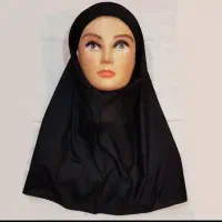 مقنعه کراواتی کرپ کاملا نو