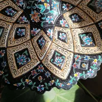 بشقاب مینا 35 سانتی|صنایع دستی و سایر لوازم تزئینی|اصفهان, رحیم‌آباد|دیوار
