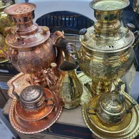 سماور ذغالی ( زغالی ) مس و برنج|سماور، چای‌ساز، قهوه‌ساز|اصفهان, سودان|دیوار