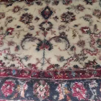 فرش دستی ابریشم ۲ متری ( نصفش بافته شده)