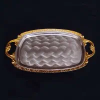 سینی فلزی سنگین بزرگ ۲۴ استکان|ظروف سرو و پذیرایی|کرمانشاه, |دیوار