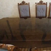 میر ناهار خوری ۸ نفره + مبل ۷ نفره + ۲ میزبان