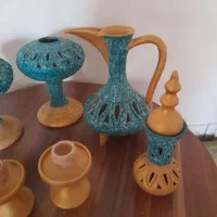 ظروف سفالی سنتی کوزه چراغ نفتی سفالی صراحی دکوری|صنایع دستی و سایر لوازم تزئینی|تهران, سبلان (لشگر)|دیوار