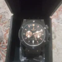 ساعت هابلوت کرنوگراف مشکی رزگلد اصلی