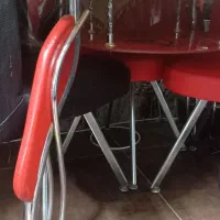 میز ناهار خوری چهار نفره چرم|میز و صندلی غذاخوری|ابریشم, |دیوار