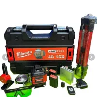 تراز لیزری360.نور سبز چهار خط میلواکی‌ریموت دار