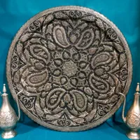 سینی مس قلم زنی  ۵۰سانتی        (عضو کانالشو)