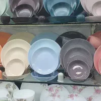 سرویس سرامیکی رنگی مجسمه گلدان جا ادویه