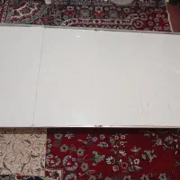 میز آهنی ورق پی وی سی پایه دار نو نو