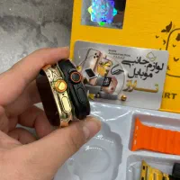 ساعت هوشمند اپل واچ طلایی و مشکی با بند استیل|ساعت|کرج, گلشهر|دیوار