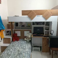 تخت دو طبقه ام دی اف|تخت و سرویس خواب|مشهد, سرافرازان|دیوار