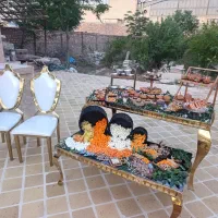 حجله اکو میزوصندلی رقص نورظروف چوبی باندفلش خور|خدمات پذیرایی، مراسم|کاشان, شمس آبادی|دیوار