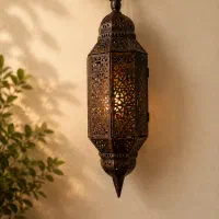 فانوس مراکشی فلزی دکوراتیو