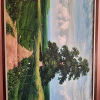 تابلو رنگ روغن کپی اثر شیشگین ابعاد اصلی