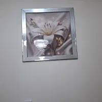 تابلو ث ساعت مدرن اینه ای و ساعت کاملا نو