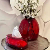 جا دستمال شیشه ای رنگی|صنایع دستی و سایر لوازم تزئینی|رشت, حافظ آباد|دیوار