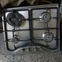 گاز رو میزی 4شعله استیل بسیار تمیز