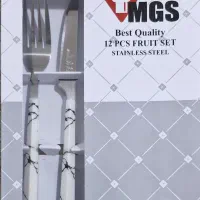 ست چاقو و جنگال میوه خوری و قاشق بستنی خوری|ظروف سرو و پذیرایی|رامهرمز, |دیوار