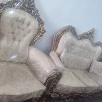 مبل استیل 9نفره همراه باسه عدد جلو مبلی|مبلمان خانگی و میز عسلی|رشت, نخودچر|دیوار