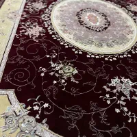 دو عدد فرش زرشکی کاملا تمیز و سالم