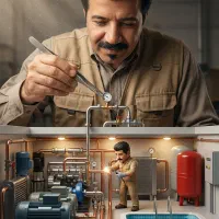 لوله کشی استخر و جکوزی و موتورخانه