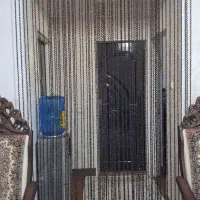 پرده قهوه ای تزینی