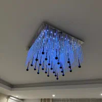 دو عدد لوستر LED مدل اشکی