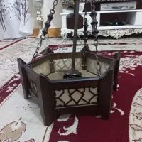 لوستر چوبی زیبا|لوستر و چراغ آویز|اندیمشک, |دیوار